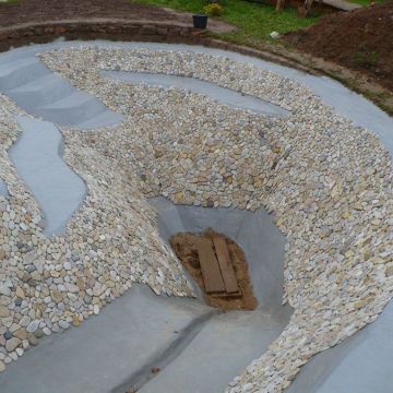 Підготовка Штучні озера, водосховища, пожежні резервуари з мембрани ПВХ