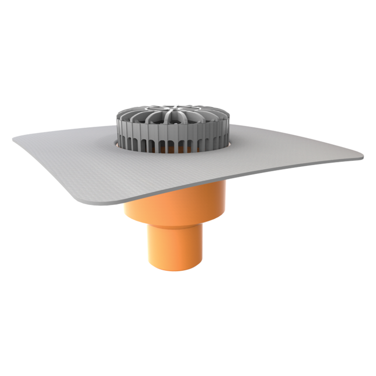 Вирви для терас для плоских покрівель з мембраною ПВХ