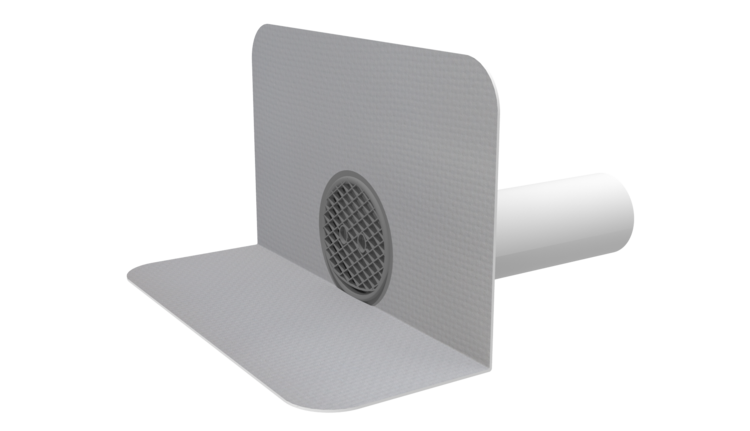 Парапетні вирви та аварійні переливи через парапет плоских покрівель мембран ПВХ