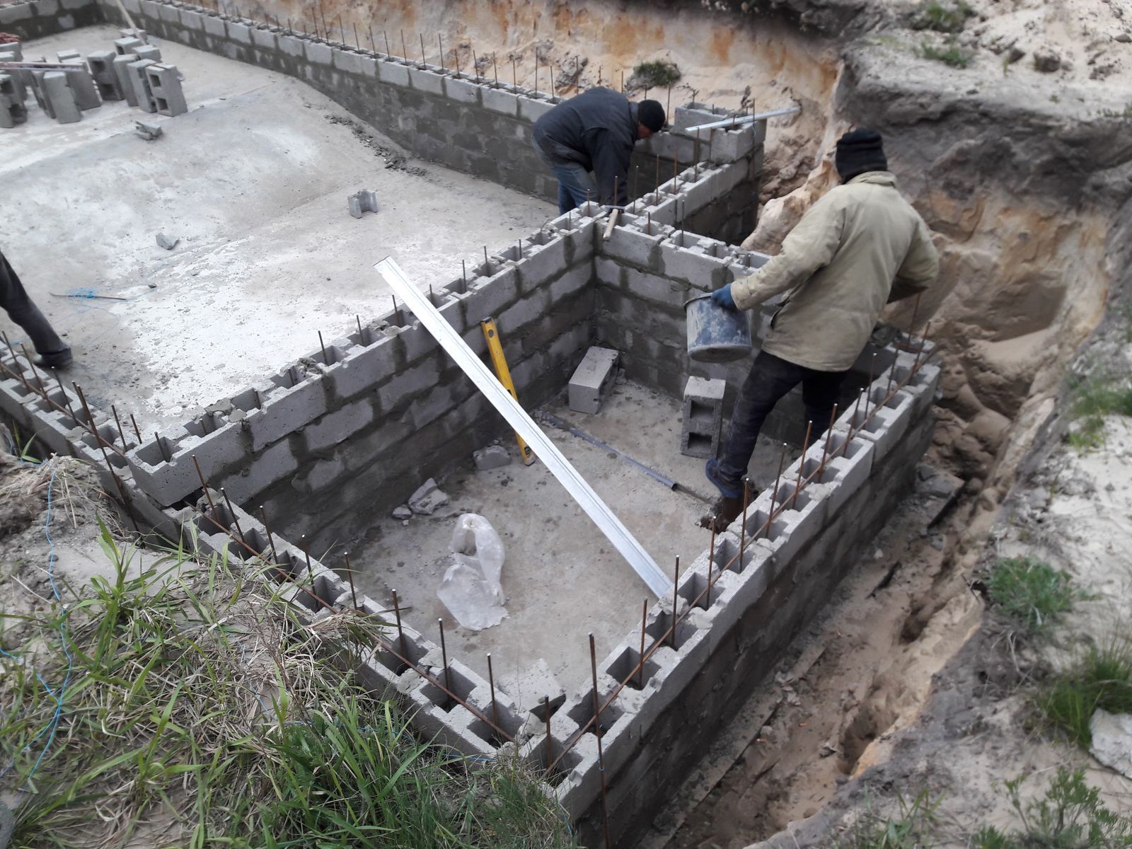 Застосування блока бетоного стінового Вікант-Аква