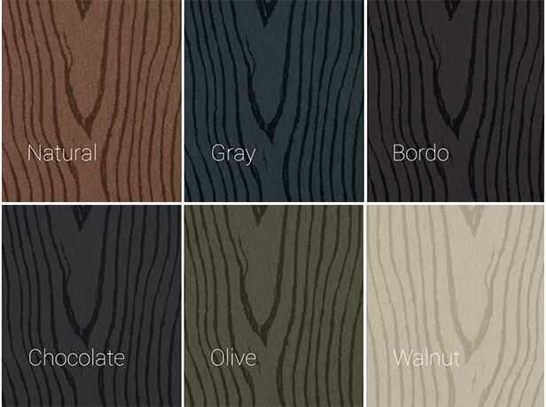 Цветовая палитра террасной доски Legro