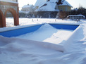 Зимовка бассейна накрытие