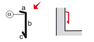 Обробка ламінованого листа відрізний брусок